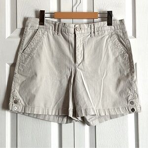Gloria Vanderbilt Beige Chino Shorts